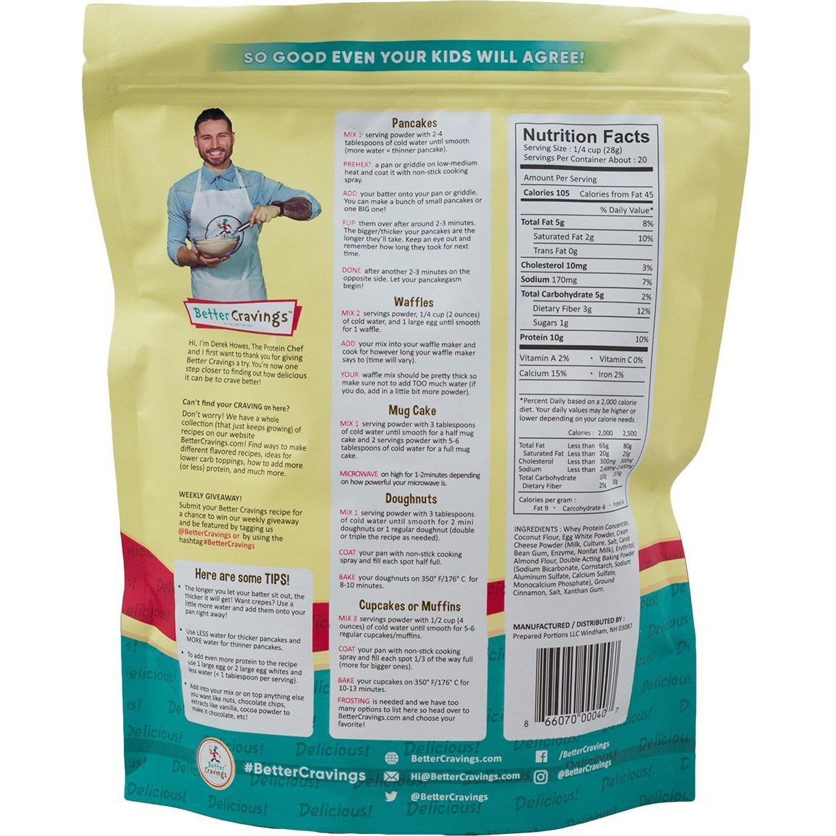 Better Cravings Low Carb Dessert & Baking Mix - The Protein Chef